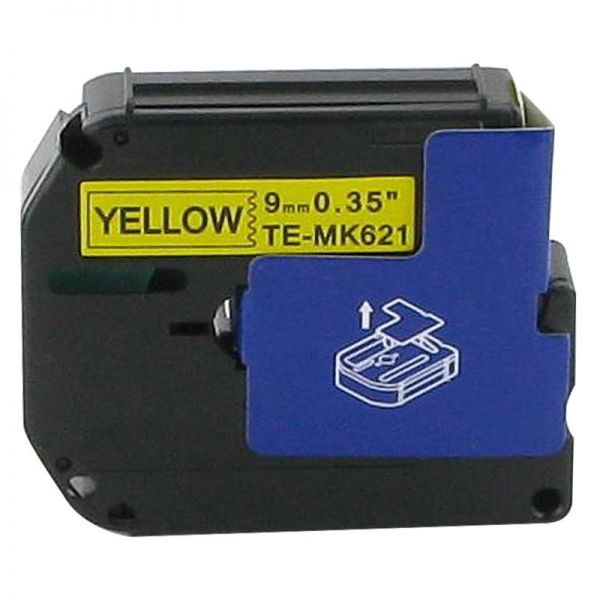 Schriftband kompatibel Brother MK-621, 9mm * 8m, gelb